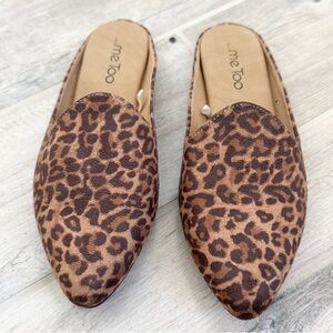 Me Too Ellis Leopard Print Flat Mules
